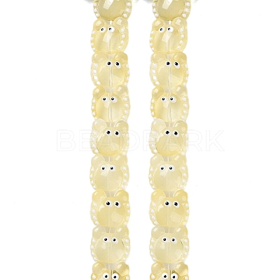 Transparent Glass Beads Strands LAMP-L078-010H-1