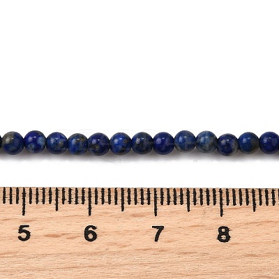 Natural Lapis Lazuli Beads Strands G-L621-B10-4mm-AB-1