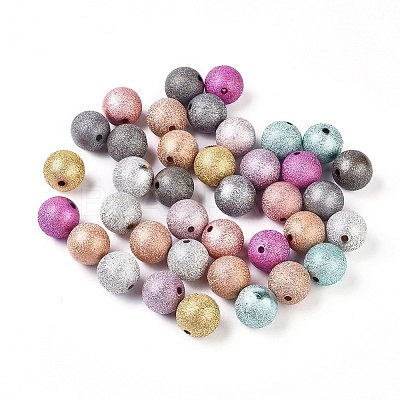 Crapy Exterior Acrylic Beads ACRP-WH0001-01-1