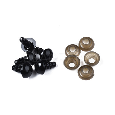Craft Plastic Doll Eyes Stuffed Toy Eyes DIY-R039-9mm-07-1