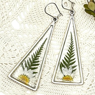 Print Alloy & Epoxy Leverback Earrings FS-WG26850-01-1