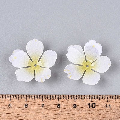 Flower Acrylic Bead Caps SACR-T017-51A-1