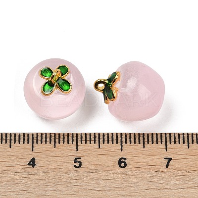 Transparent Glass Apple Pendants LS-X1-DGLA-E004-16J-1