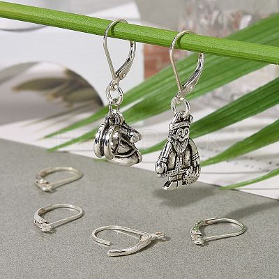 925 Sterling Silver Leverback Earring Findings X-STER-G027-22S-1