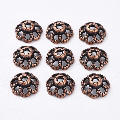 Tibetan Style Bead Caps RLF0761Y-NF-1