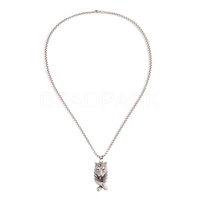 Vintage 04 Stainless Steel Pendant Necklaces for Men WG30589-01-1