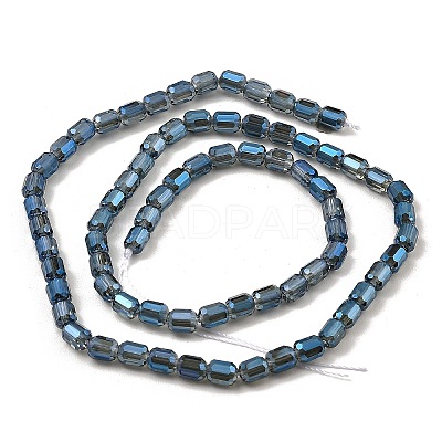 Electroplate Transparent Glass Beads Strands GLAA-C029-02A-1