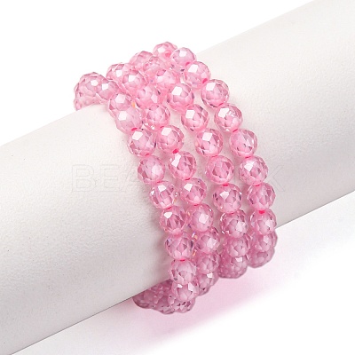 Cubic Zirconia Beads Strands G-G792-47-12C-1