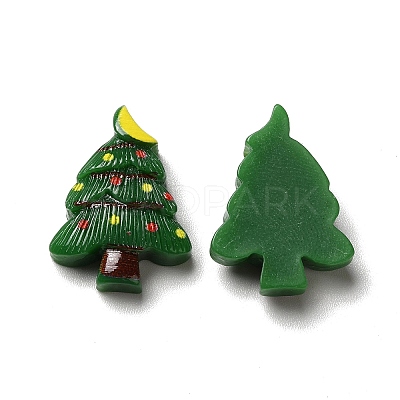 Christmas Opaque Resin Cabochons RESI-K019-37-1