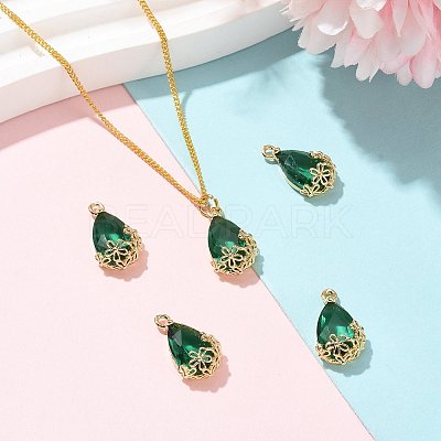 Transparent Glass Pendants GLAA-FZ0001-02A-1