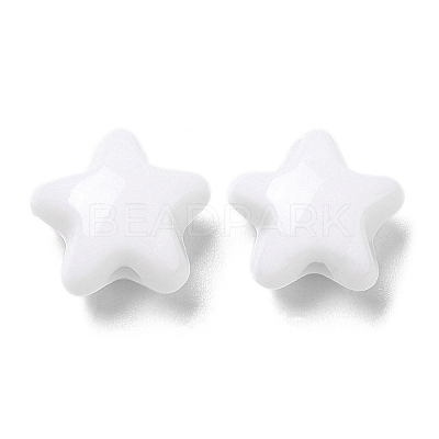 Opaque Acrylic Beads X-OACR-C016-30-1