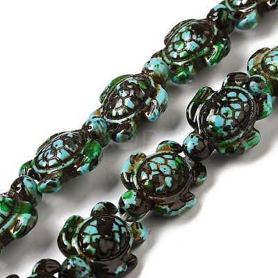 Synthetic Turquoise Dyed Beads Strands G-P507-05D-1