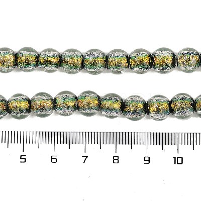 Handmade Foil Lampwork Beads Strands FOIL-K003-06A-11-1