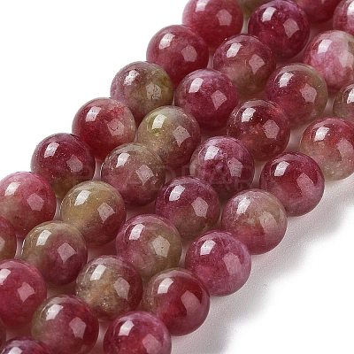 Dyed Natural Malaysia Jade Beads Strands G-G021-02B-01-1