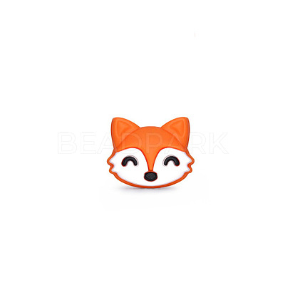 Cartoon Fox Silicone Beads FIND-SZC0014-073-1