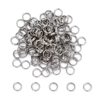 Brass Split Rings X-KK-E647-10P-6mm-1