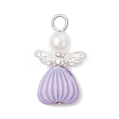 ABS Plastic Imitation Pearl Beads Pendants PALLOY-JF04125-1
