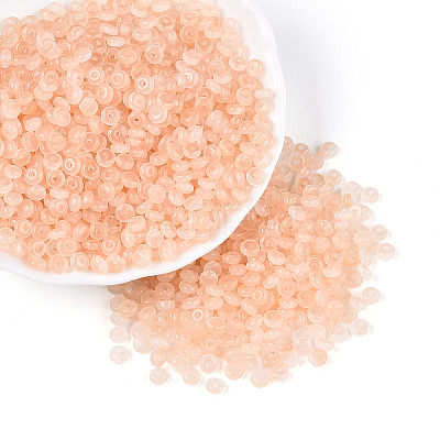 Baking Paint Glass Seed Beads GLAA-T023-43K-1