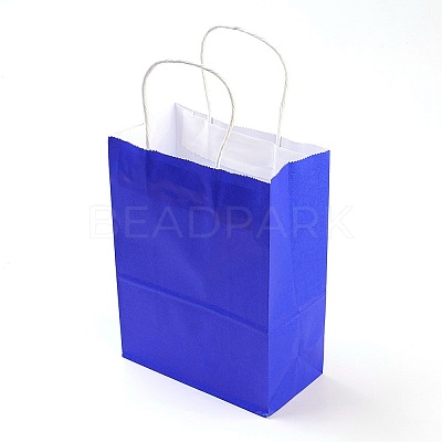 Pure Color Kraft Paper Bags LS-AJEW-G020-C-04-1