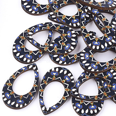 Printed Basswood Pendants X-WOOD-S045-001A-1