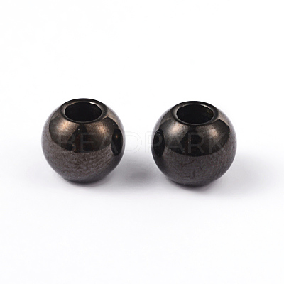 Round 304 Stainless Steel Beads X-STAS-L176-10-1