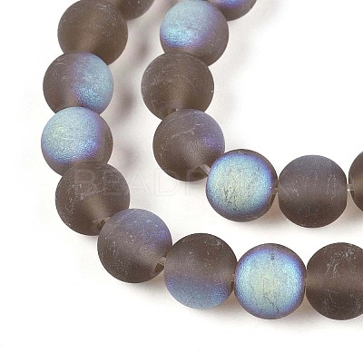 Frosted Transparent Glass Beads Strands LS-GLAA-T032-T8mm-MBB02-1