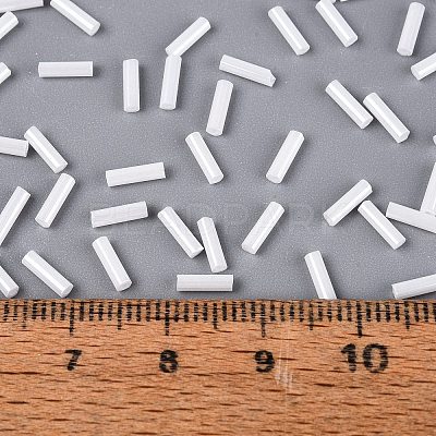 FGB Grade A Glass Round Bugle Beads SEED-Q040-06A-01-1