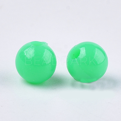 Opaque Plastic Beads KY-T005-6mm-610-1