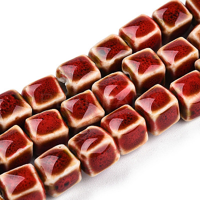 Handmade Porcelain Bead Strands PORC-N007-28-1