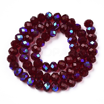 Electroplate Glass Beads Strands EGLA-A034-T1mm-L21-1