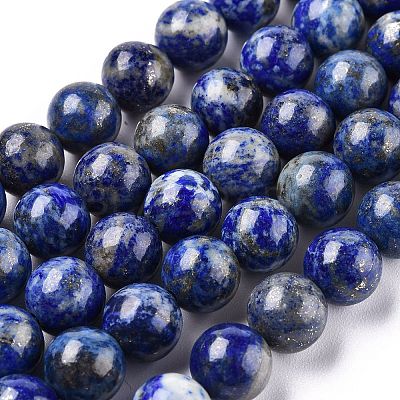 Natural Lapis Lazuli Beads Strands G-E483-17-10mm-1