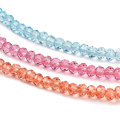 Transparent Painted Glass Beads Strands DGLA-A034-T2mm-A11-1