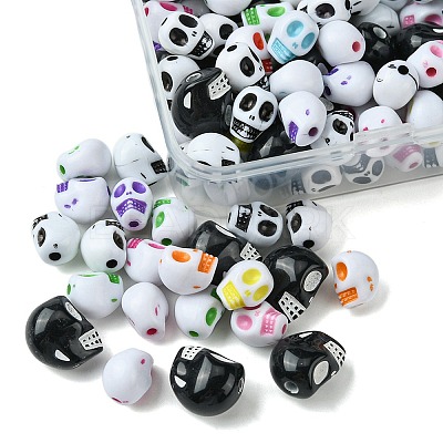 130Pcs 3 Styles Craft Style Acrylic Beads OACR-FS0001-69-1