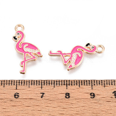 Marine Animals Alloy Enamel Pendants X-ENAM-T022-34F-1