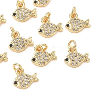 SHEGRACE Brass Micro Pave Cubic Zirconia Pendants XGRQ3D763-488G-1