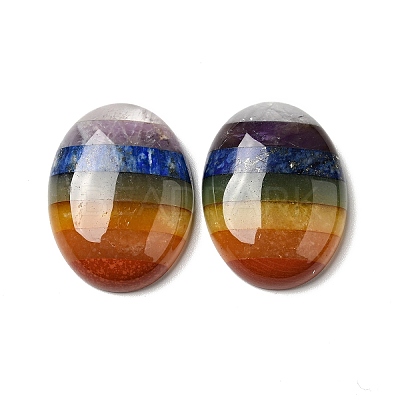 Chakra Natural Mixed Gemstone Cabochons G-F724-01C-1