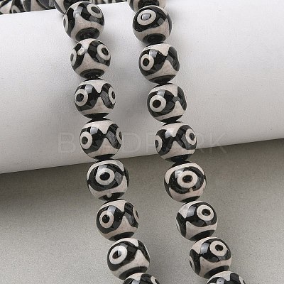 Tibetan Style dZi Beads Strands GG-CBA3DA1-06-1