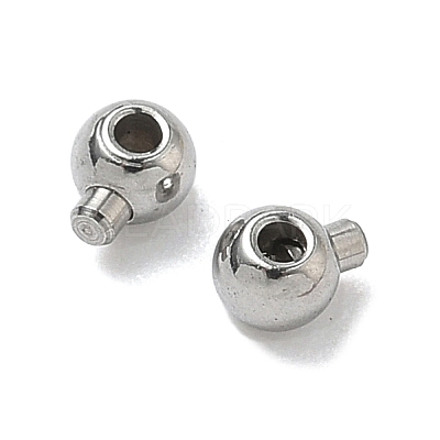 304 Stainless Steel Crimp Beads X-STAS-G361-02P-1