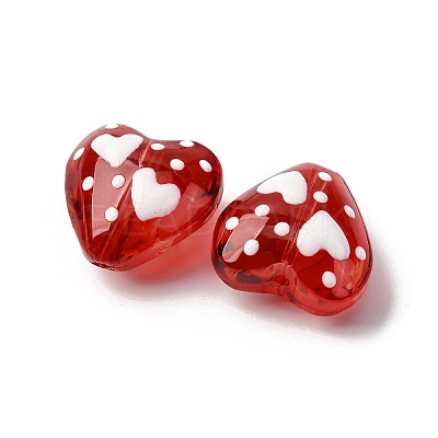 Glass Enamel Beads GLAA-Q125-01A-1