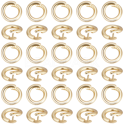 Brass Twister Clasps KK-BBC0025-17A-G-1