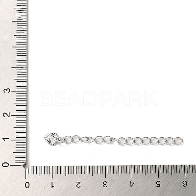 Rack Plating Brass Curb Chain Extender KK-Q807-14P-1