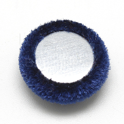 Velvet Cloth Fabric Covered Cabochons WOVE-S084-11E-1