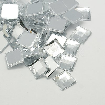 Imitation Taiwan Acrylic Rhinestone Cabochons GACR-A024-12x12mm-01-1