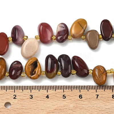 Natural Mookaite Beads Strands G-P604-A19-01-1