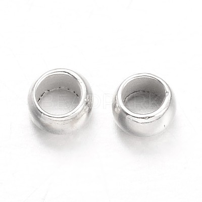 Brass Crimp Beads X-KK-L134-32P-1