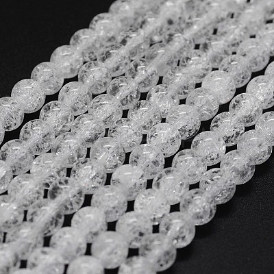 Natural Crackle Quartz Beads Strands G-K285-02-6mm-1