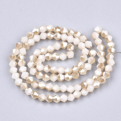 Electroplate Glass Imitation Jade Beads Strands EGLA-Q114-4mm-A07-1