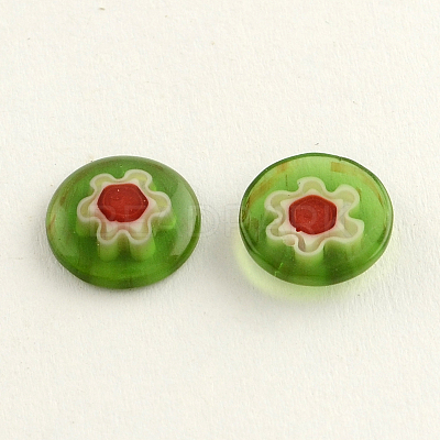 Handmade Millefiori Glass Cabochons LK-R005-19-1