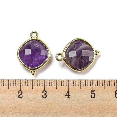 Natural Amethyst Pendants G-M431-12G-01-1