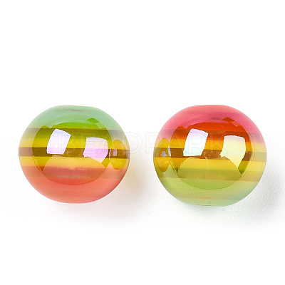 Stripe Resin Beads LS-RESI-B014-01B-09-1
